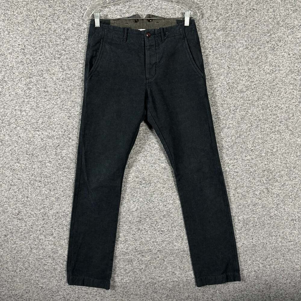Wallace & Barnes Men's Size 28/32 Dark Blue 770 Slim Straight Leg Chino Pants